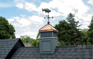 completed cupola on roof