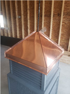 copper roof on cupola