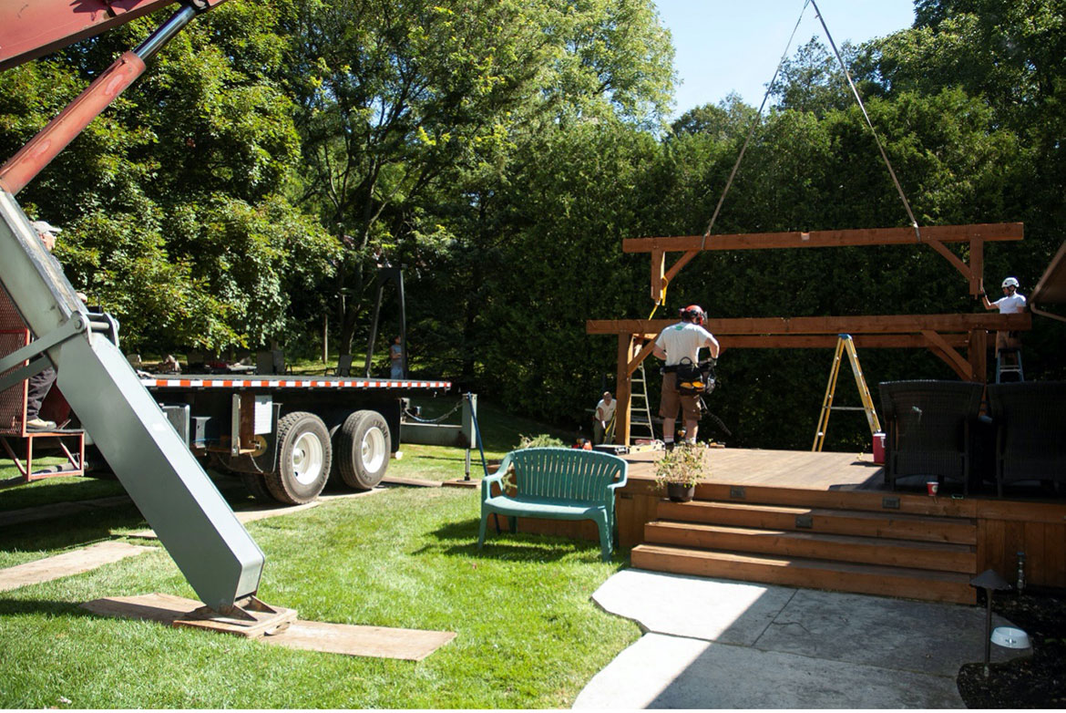 Raising the Pavilion